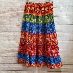 ‎VINTAGE JANE ASHLEY PEASANT BOHO MODEST MAXI SKIRT